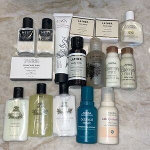 BRAND NEW TRAVEL SIZE ITEMS! Including lotions, shampoo, conditioner, and soap!